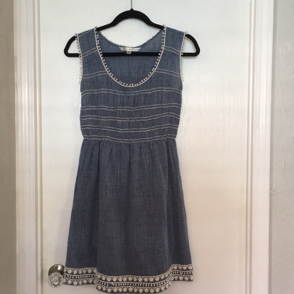 Max Studio toss on chambray dress